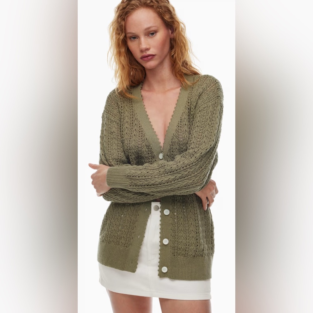 Aritzia | Olive Green Cardigan